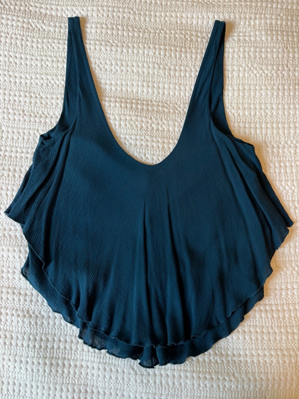Free People Intimately Deep Teal Scoop Neck Tank Top